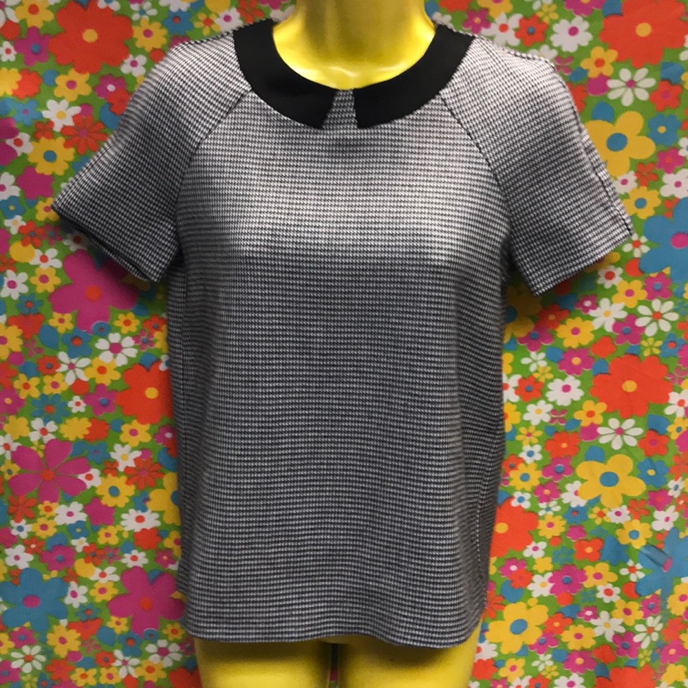 ✨SuperCute✨Houndstooth Collared Blouse